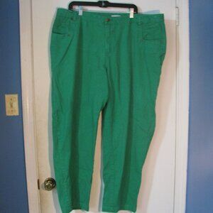 Jessica London Denim Jeans Size 22 Plus Size Straight Leg Green
